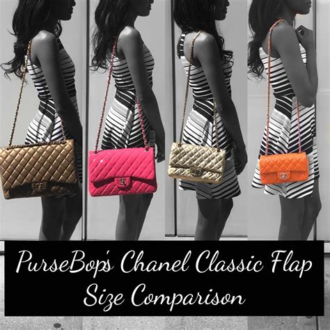 best size for chanel flap bag|chanel flap bag vs double.